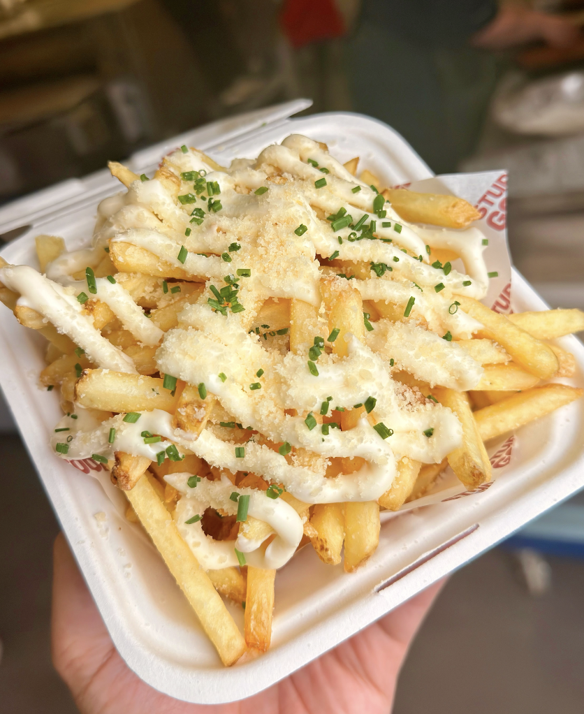 Garlic Parm skin on fries