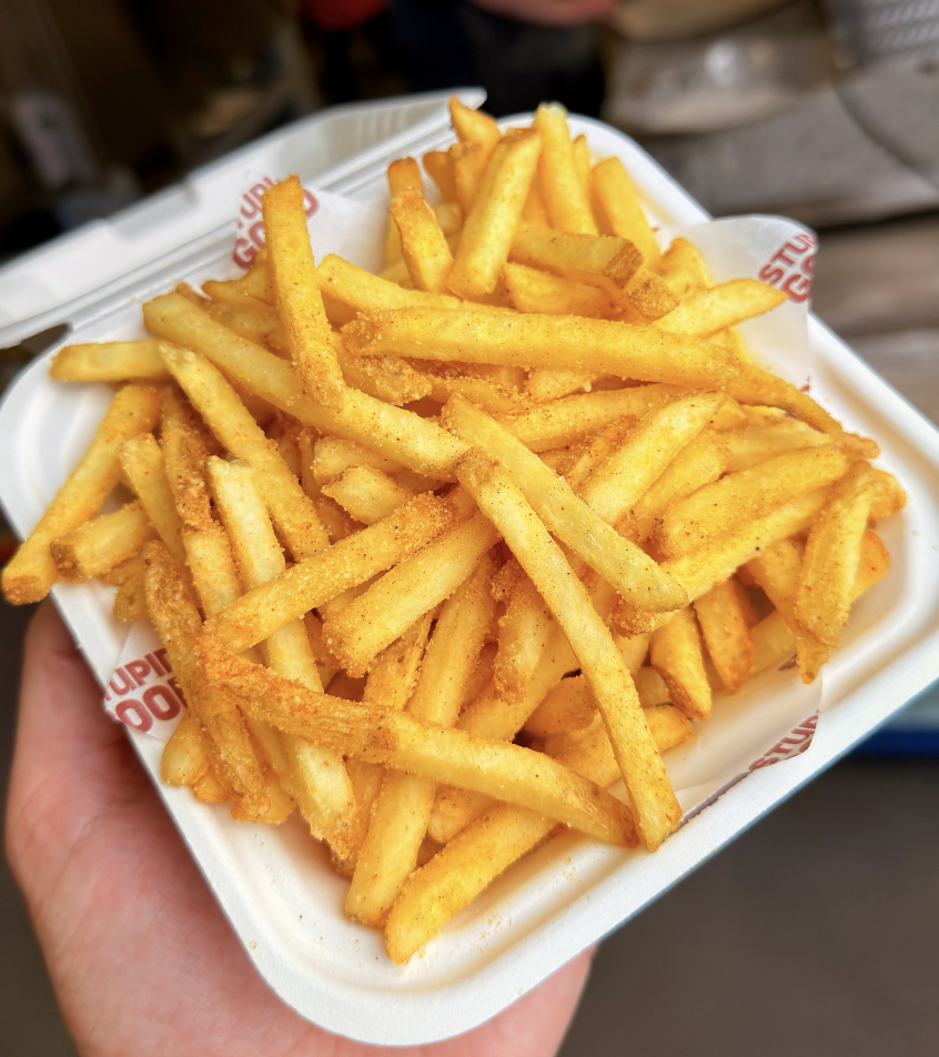 Chicken salt skin on fries
